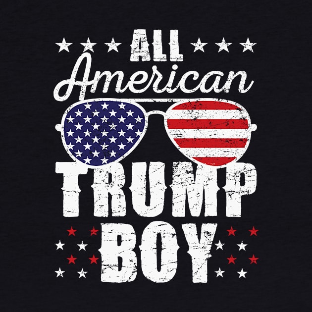 All American Trump Boy Sunglasses US Flag Vote Trump 2024 by boxersettle